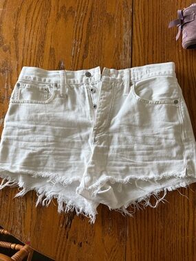 Madewell distressed denim shorts